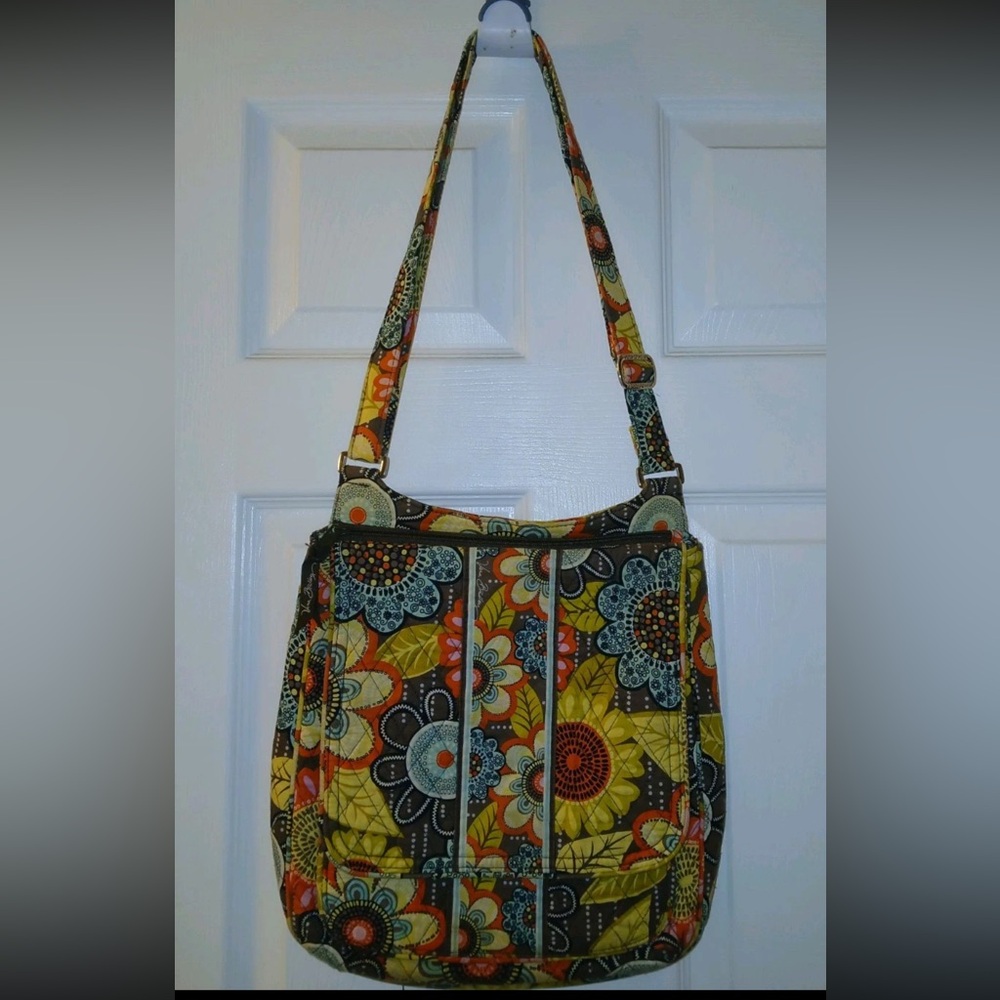 Vera Bradley handbag shoulder crossbody flower shower quilted